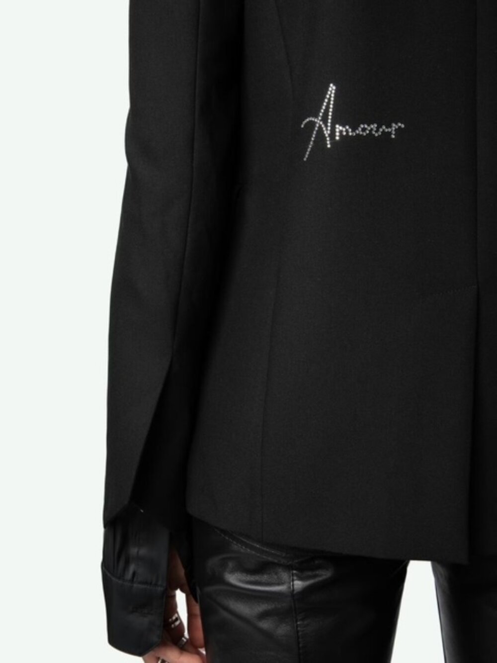 Zadig & Voltaire ‘Very Strass Heart Blazer’ Black Size 38/M $598 - Picture 6 of 9